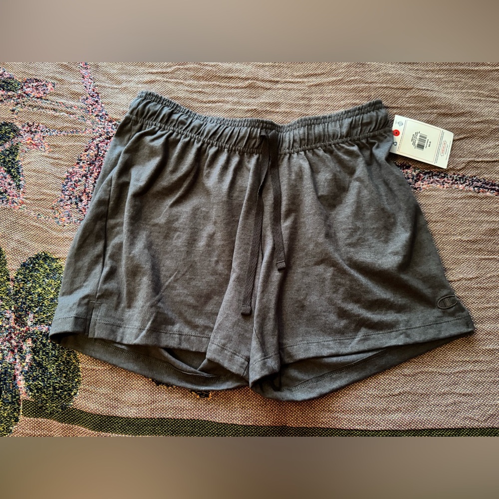 NWT Champion Women’s Drawstring Gray Heather Athletic Shorts Size Medium